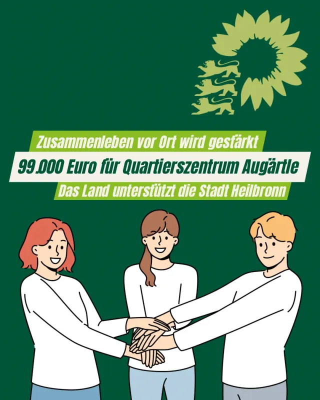 99.000 Euro vom Land für Quartiersmanagement im Heilbronner Augärtle