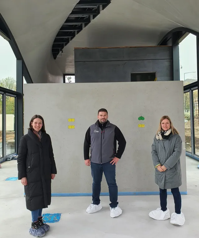 Besuch auf der Baustelle „CUBE“ – TU Dresden baut Vorzeige-Objekt komplett aus Carbonbeton