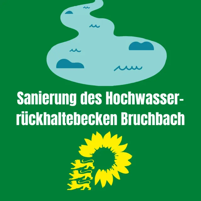 Sanierung des Hochwasserrückhaltebeckens Bruchbach