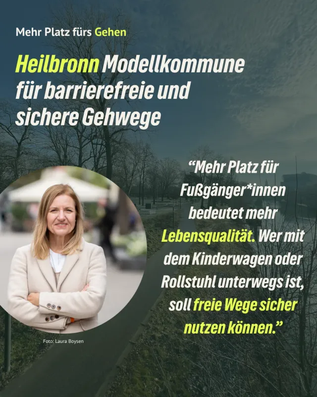 Mehr Platz fürs Gehen: Land startet Modellprojekt für barrierefreie und sichere Gehwege