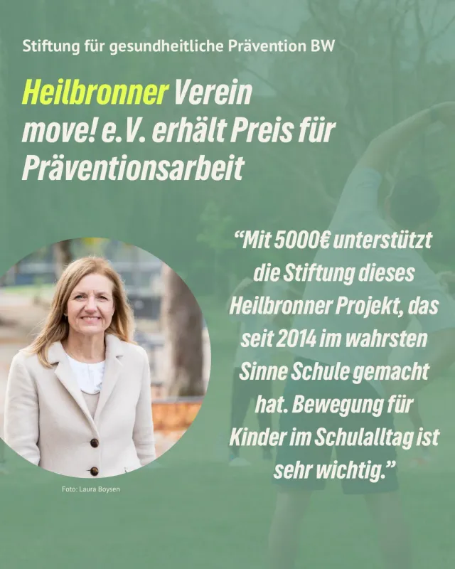 Preis für Präventionsarbeit