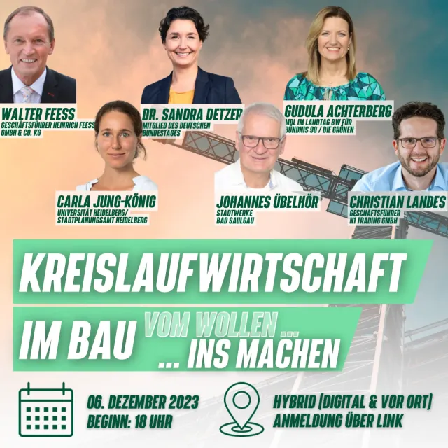 FACHGESPRÄCH“KREISLAUFWIRTSCHAFT IM BAU“